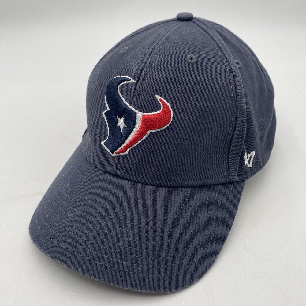 Houston Texans 47 Brand MVP Hat Strap back Adjustable VGC Faded Blue Cleaned